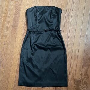 White House Black Market Strapless Black Dress